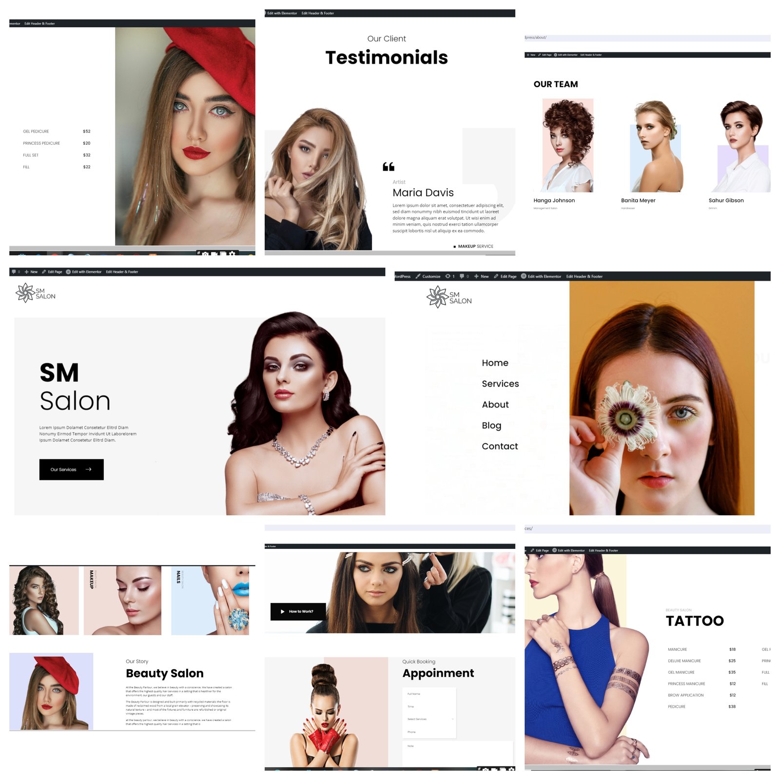 Beauty Salon Website - Salon Booking Platform